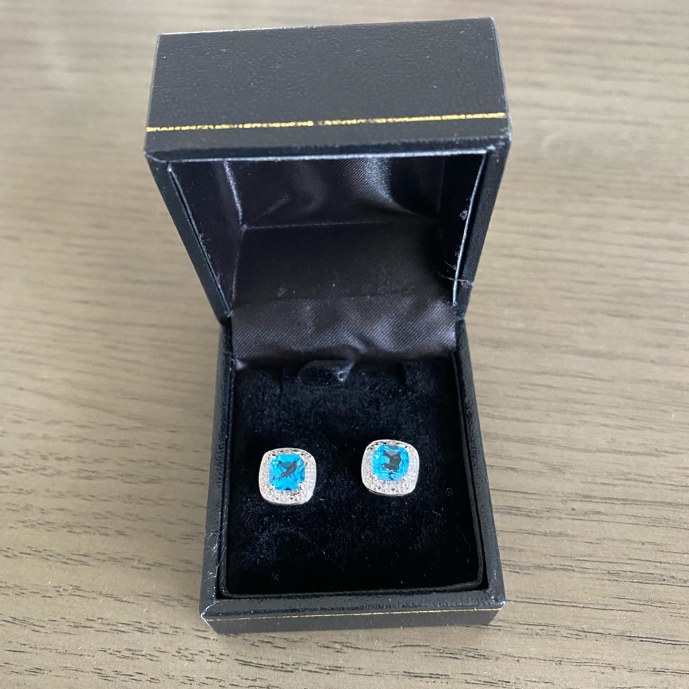 Never worn stunning turquoise earrings